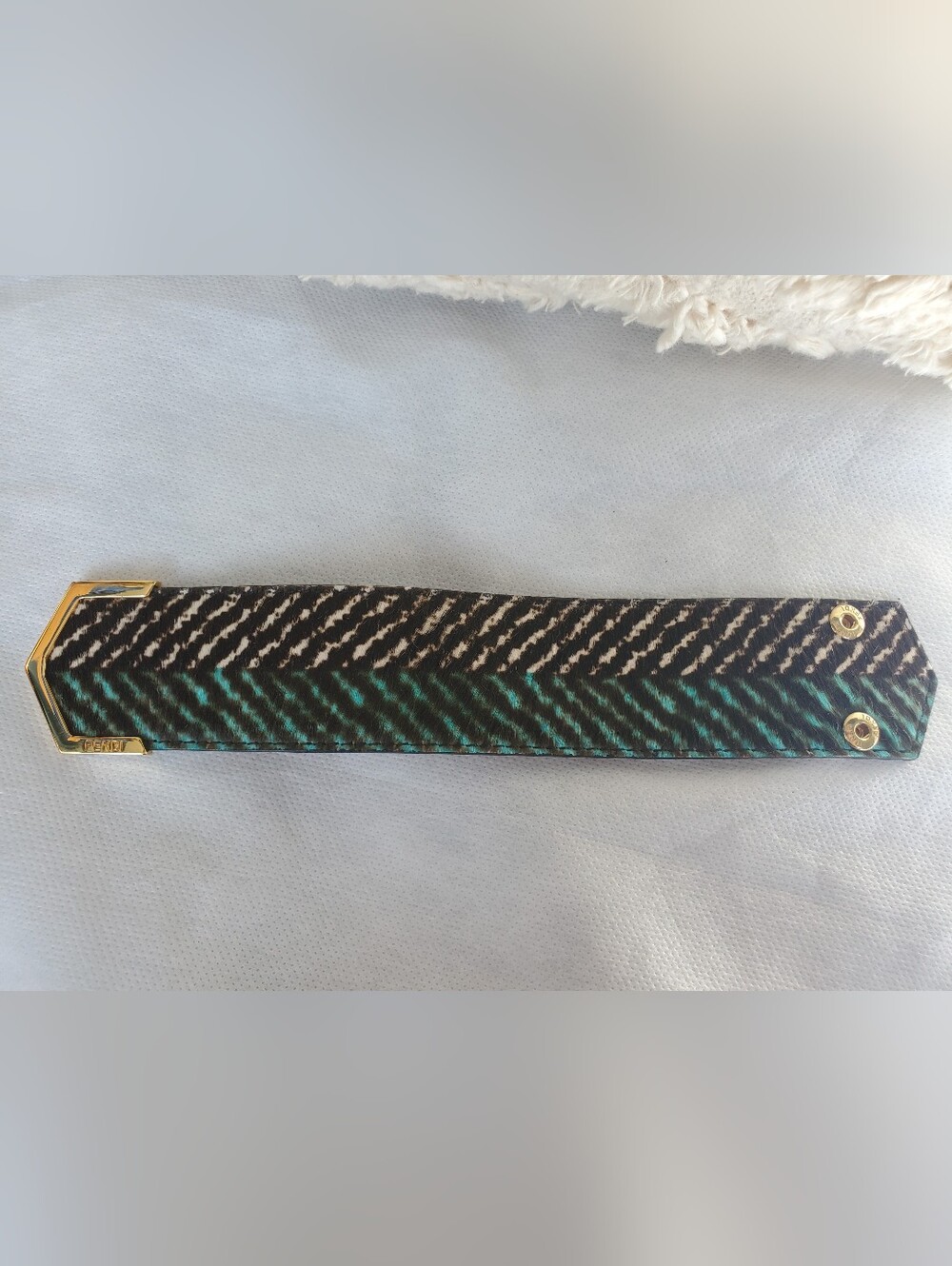 FENDI 2Jours Calfskin Bracelet *needs repair*
